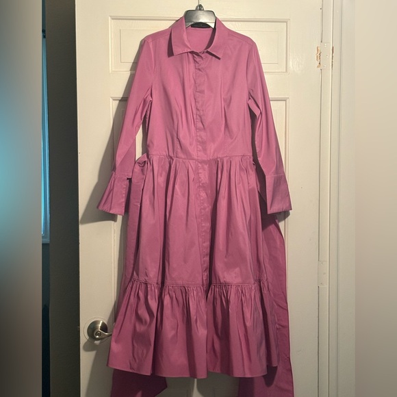 Carolina Herrera Purple Shirtdress ASO Carrie Bradshaw/SJP - Picture 7 of 16